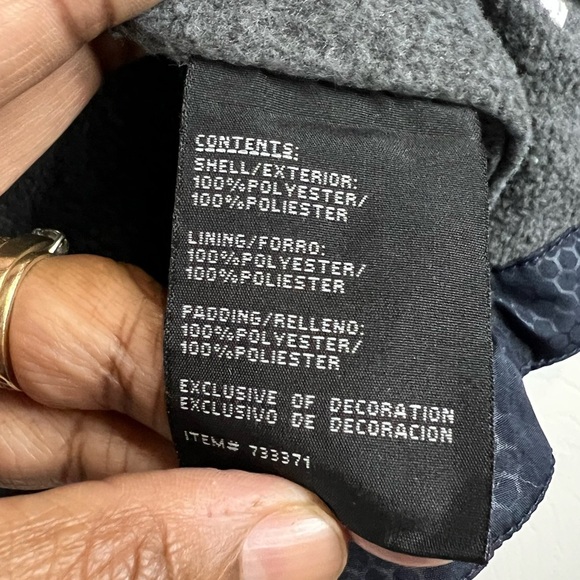 London Fog Boys' Fleece-Lined Hooded Jacket - Navy - Size 7 - Picture 4 of 10